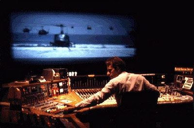 Photo of Walter Murch working his magic for Apocalypse Now