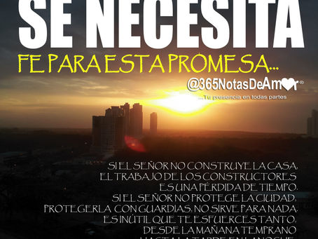 SE NECESITA FE!