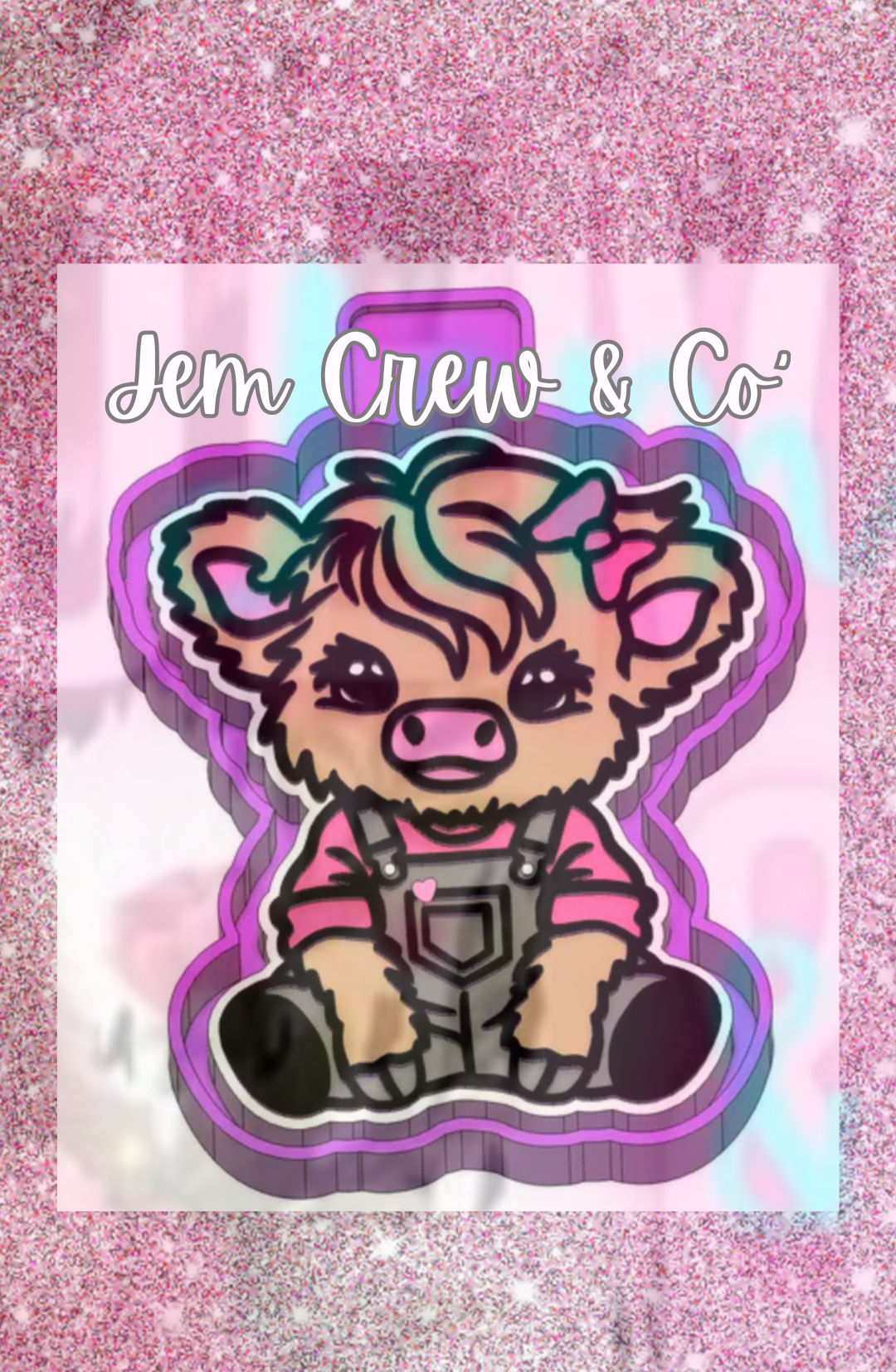 Overall Baby Cow Mold