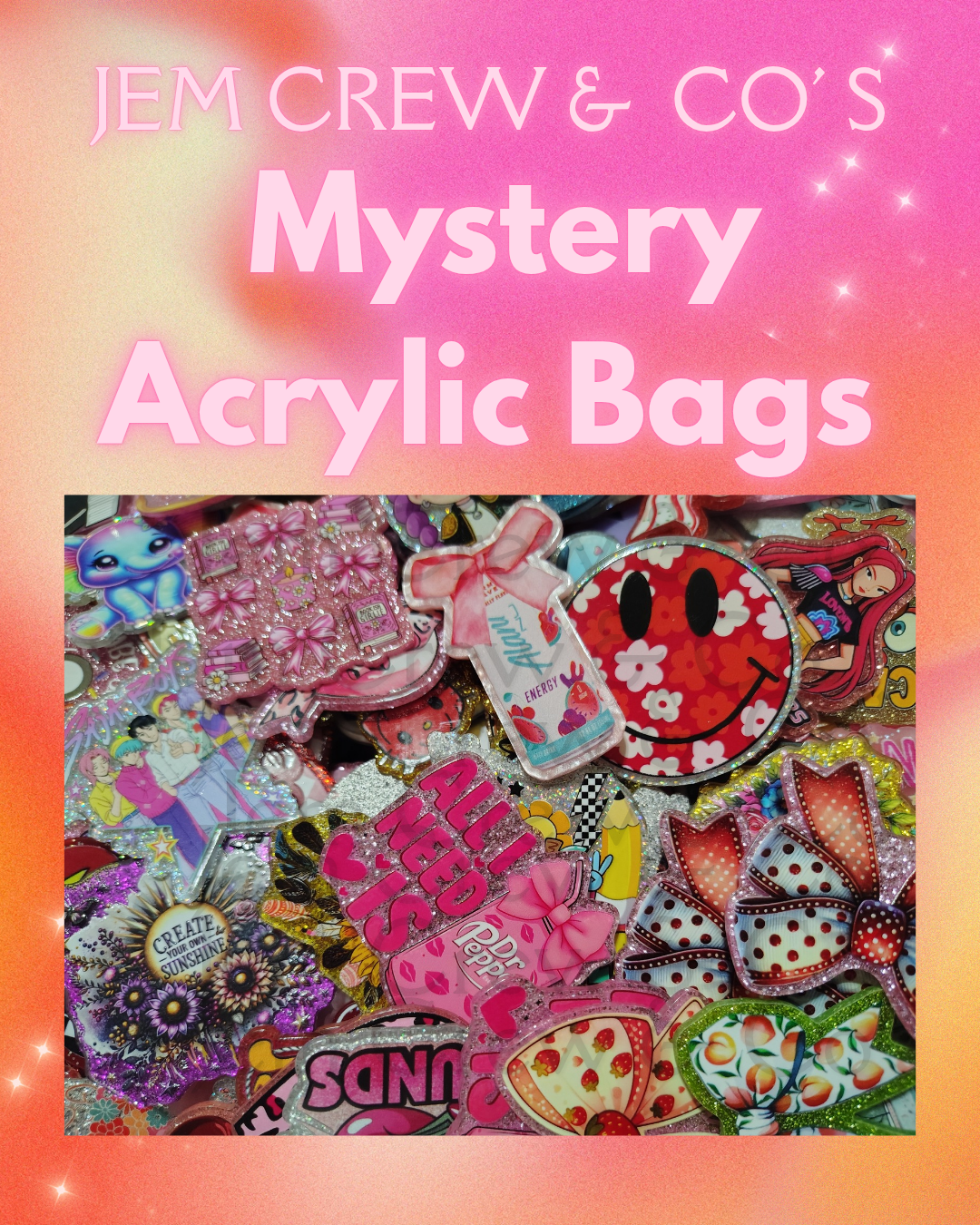 Live Mystery Acrylic Bags