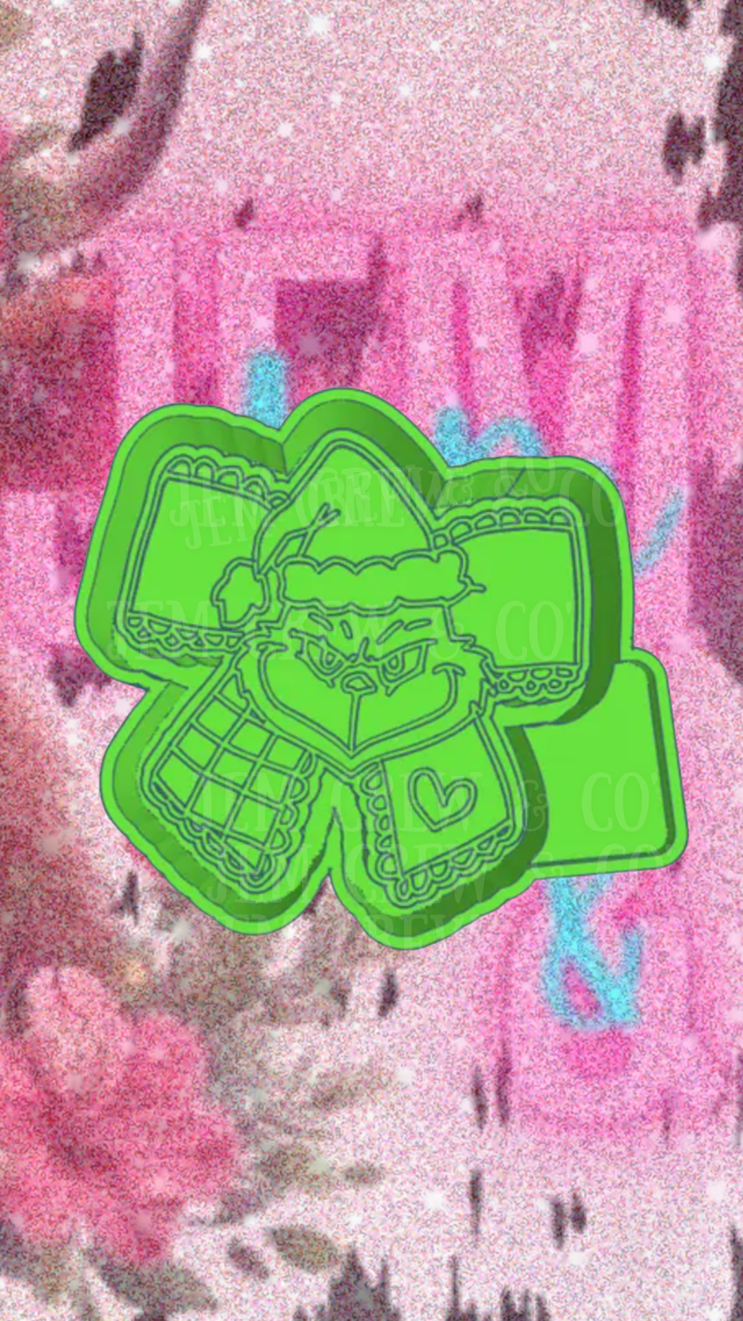 Grinch Bow Mold