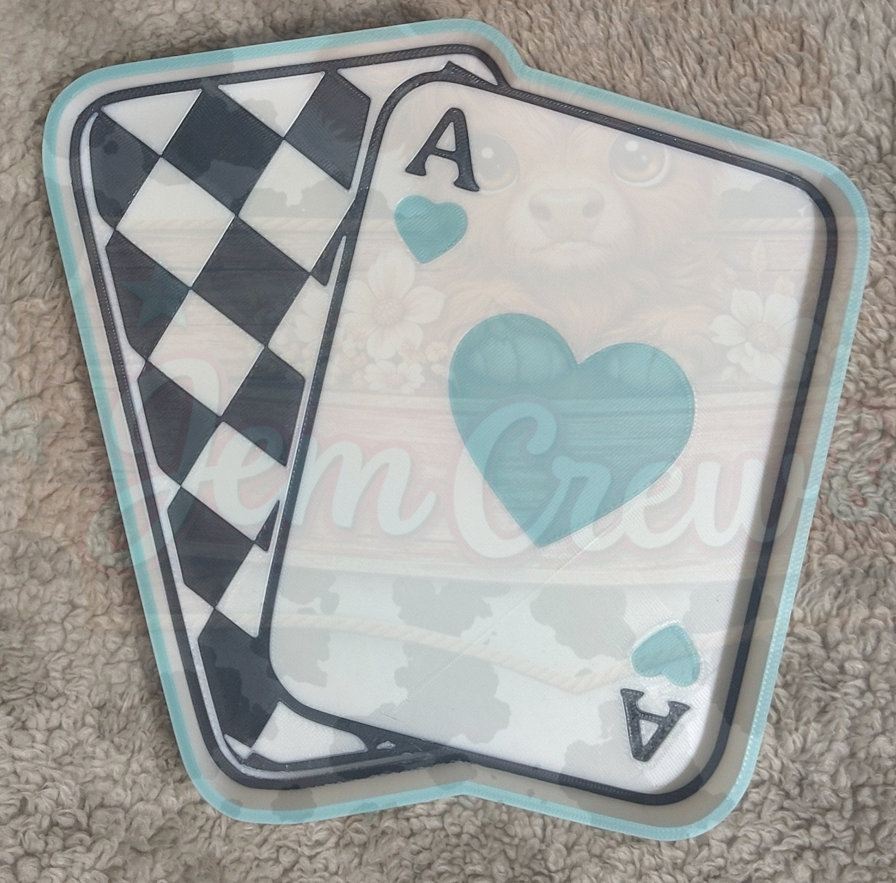 Western Ace Cards Trinket Tray