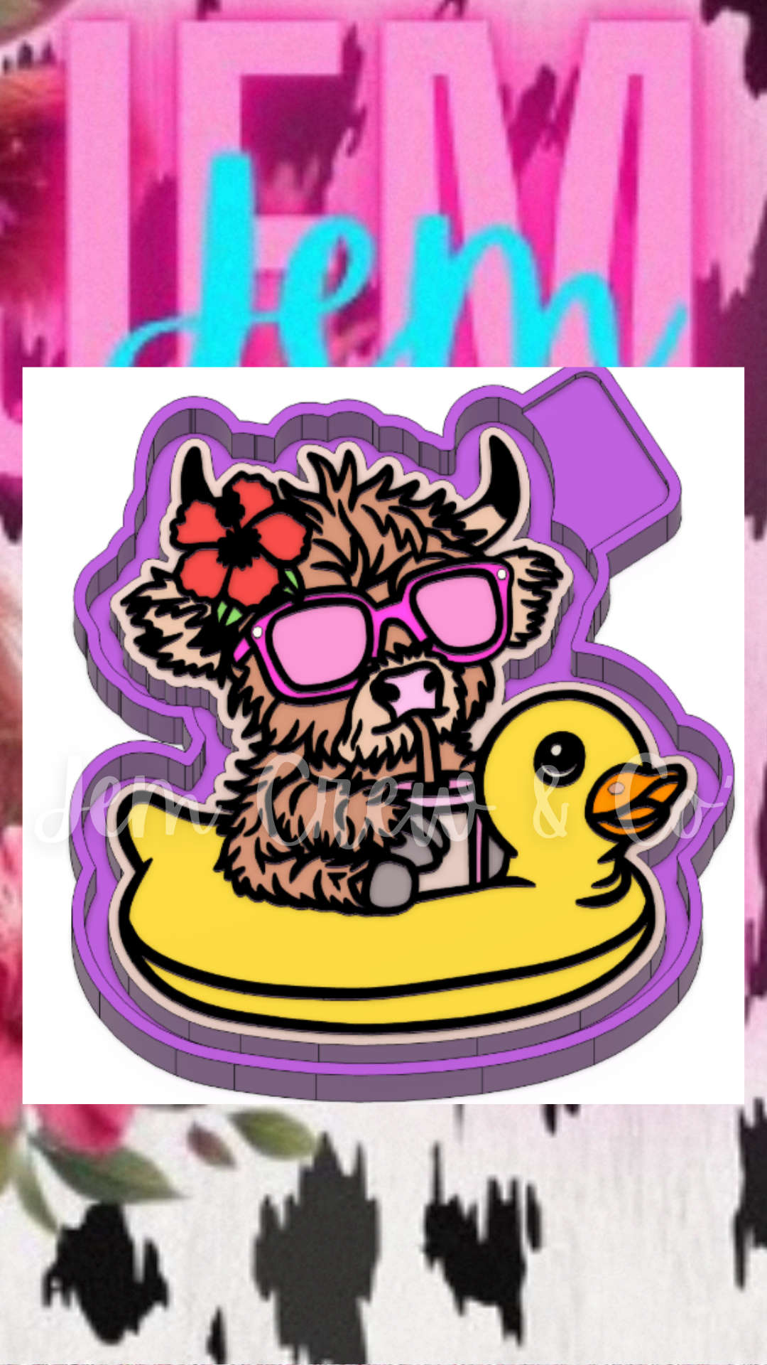 Moo-Moo Quack Quack Floaty Mold