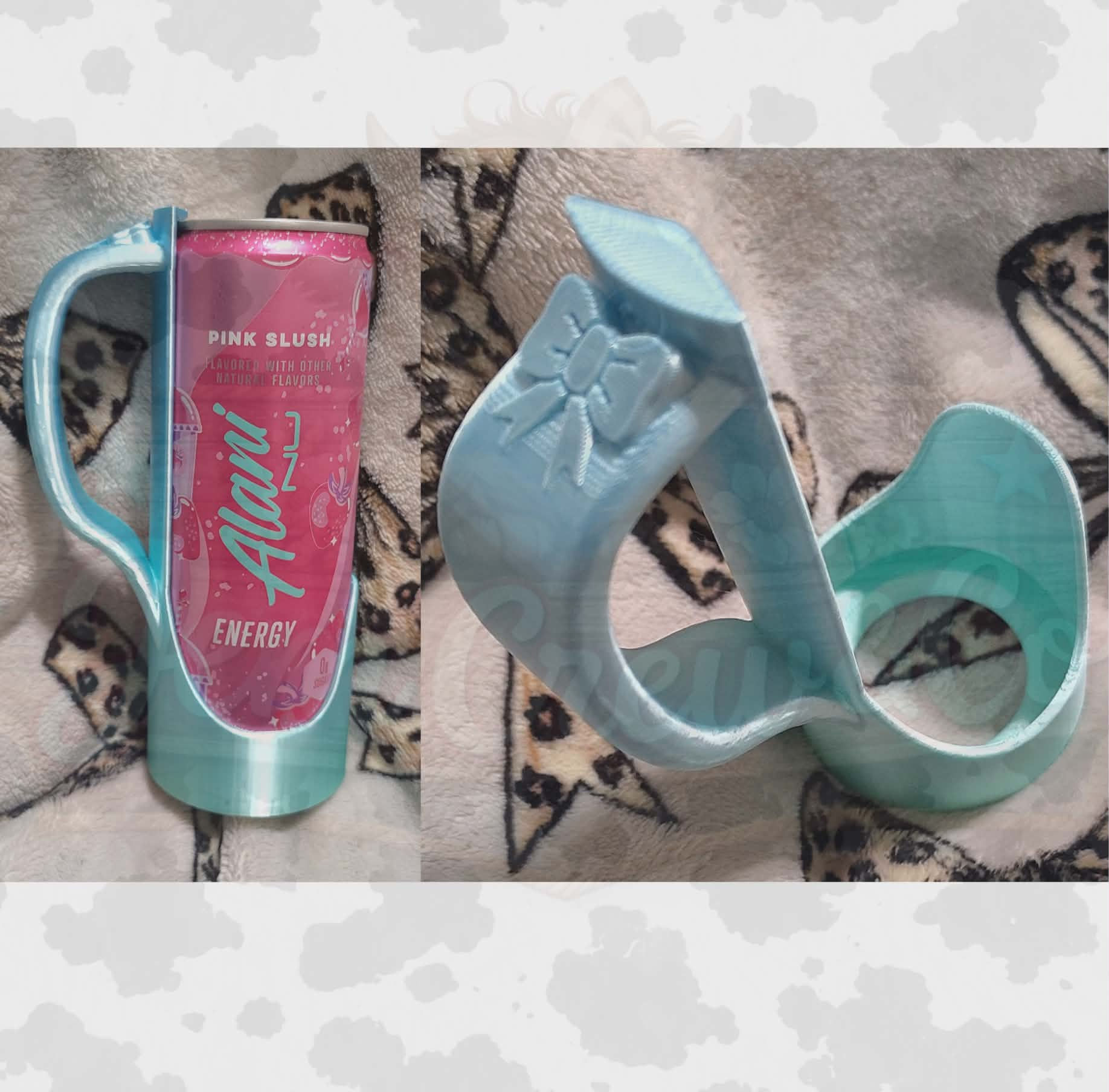 12oz Slim Can Bow Holder with Detachable Lid