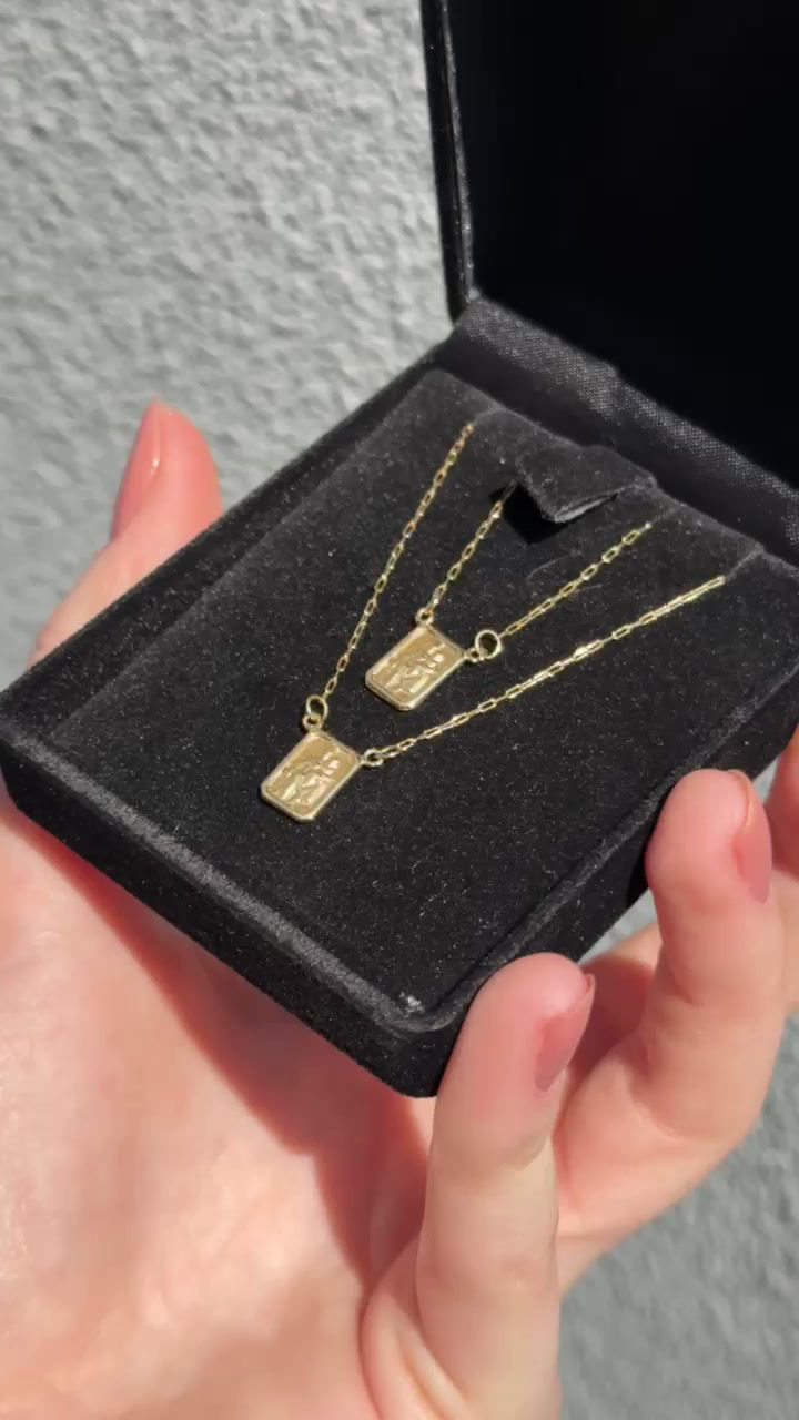 Miniatura: Escapulário em ouro 18k