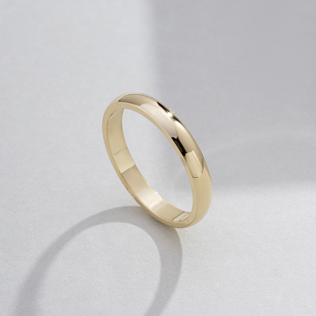 aliança de casamento modelo mais abaulado