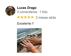 imagem descrevendo o depoimento dos clientes