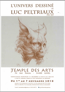 Exposition Luc Peltriaux 2018, l'univers dessiné de Luc Peltriaux, Lunel (34)