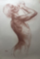 1-6-43 La supplique, dessin, 110x76 cm, 1983