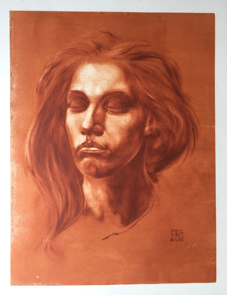 2-7-5/ Portrait, monotype, 43x33 cm