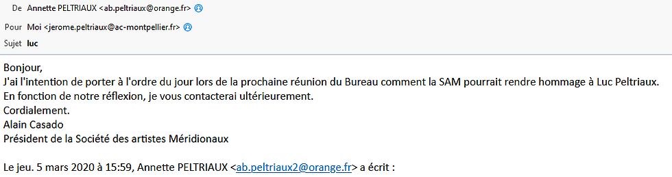 SAM hommage à Luc Peltriaux