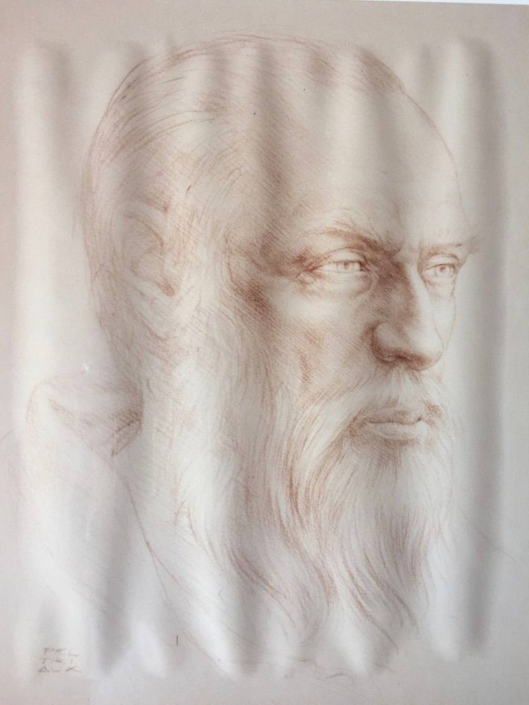 2-10-3/ Portrait, dessin, 15x20 cm