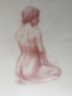 1-6-8/ Nu, dessin, 50x65 cm