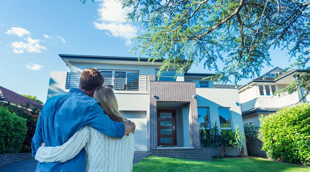 Homeowners after purchasing a home