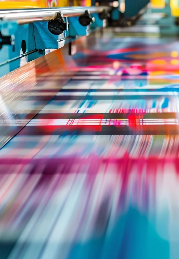 PRINTER's vibrant printing press in action