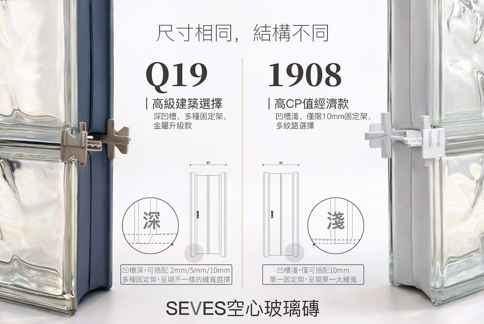 規格解析 | 空心玻璃磚尺寸一樣,價格不同?|森森玻璃磚編輯團隊