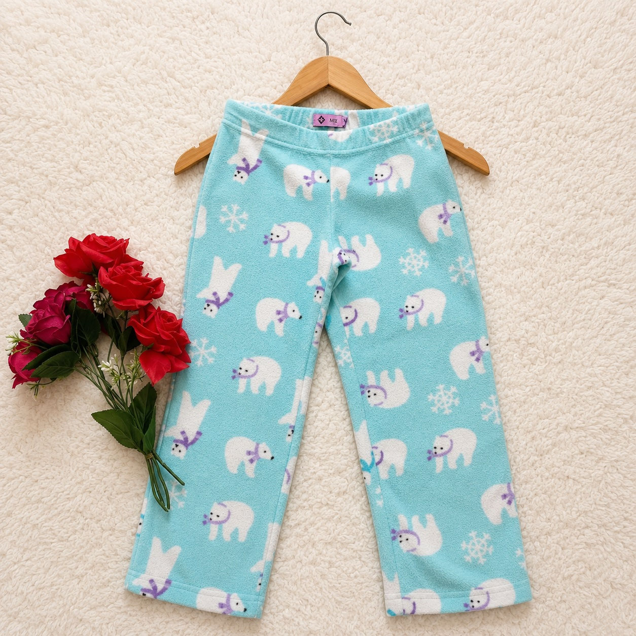 Calça Infantil Soft Estampada Ursinho Polar (Tamanho 4 anos)
