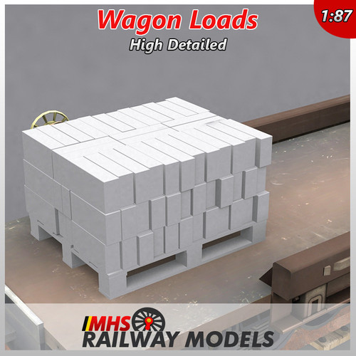 Pallet of Concrete Blocks - E-trains Pallet of Concrete Blocks - E-trains