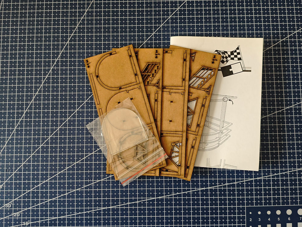 Thumbnail: Slotcar Scenery Building 1:64 Scale 2X Modern Style Marshall Stand