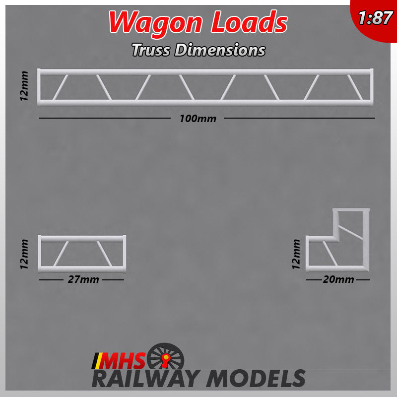 Thumbnail: Ho Scale Wagon Loads - All-in One Construction Load Set x14 parts for Flat Cars