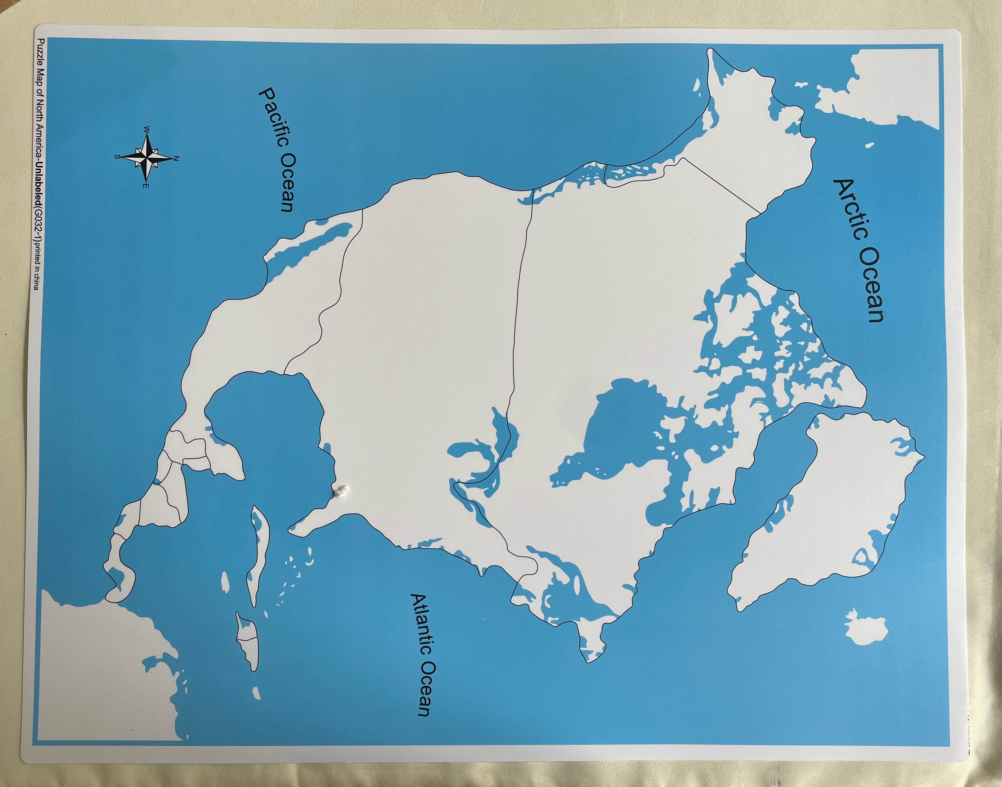 Unlabeled North America Control Map