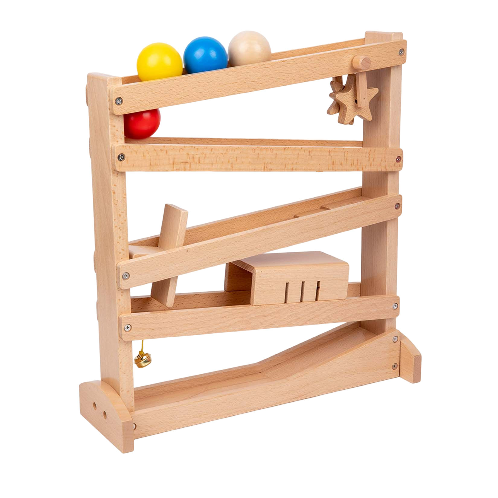 Wooden Ball Run Ramp