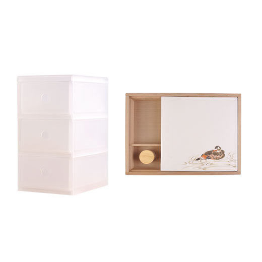 Montessori Gluing Activity Set with Storage Drawers