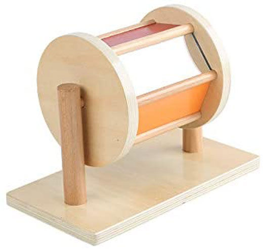 Spinning Drum with Colored Panels