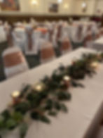 Silk Greenery Garland with Candles
