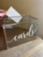 Silver Metal & Glass Cardbox