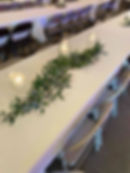 Fresh Greens with Candles