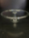 Glass Cake Stand (minimal beaded edge)