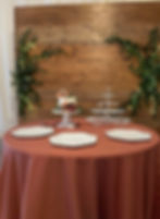 Longpine Wooden Backdrop with Fresh Greenery