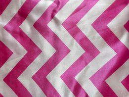 Pink & White Chevron