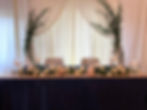 Curtain Style Backdrop with Fresh Greenery