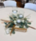 Silk Greenery & Flowers with Candles