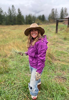 Jill at Farm sept 2023 Montana