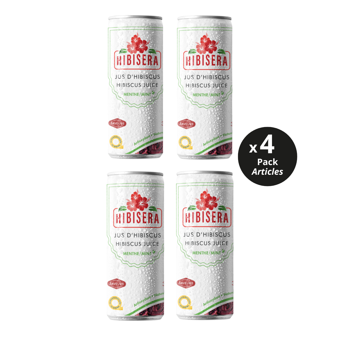 Pack 4 canettes - à la Menthe