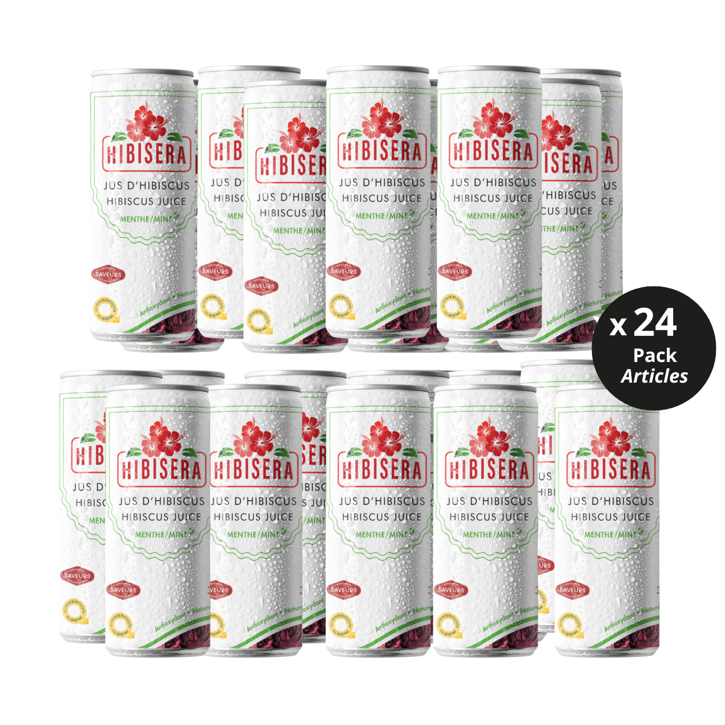 Caisse 24 canettes - à la Menthe