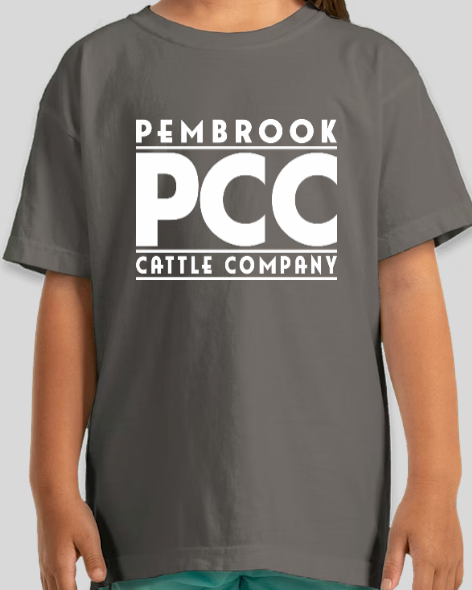 Thumbnail: Gray t-shirt with 'Pembrook PCC Cattle Company' logo