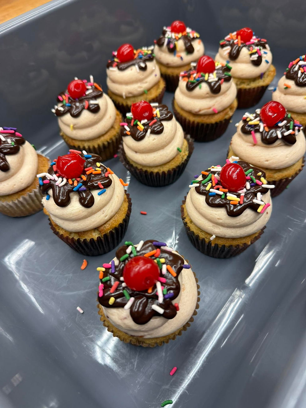 Cupcakes with Cherry on Top
