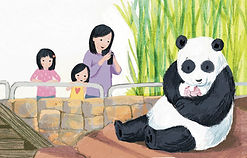 Bao Bao, 2 girls and mom
