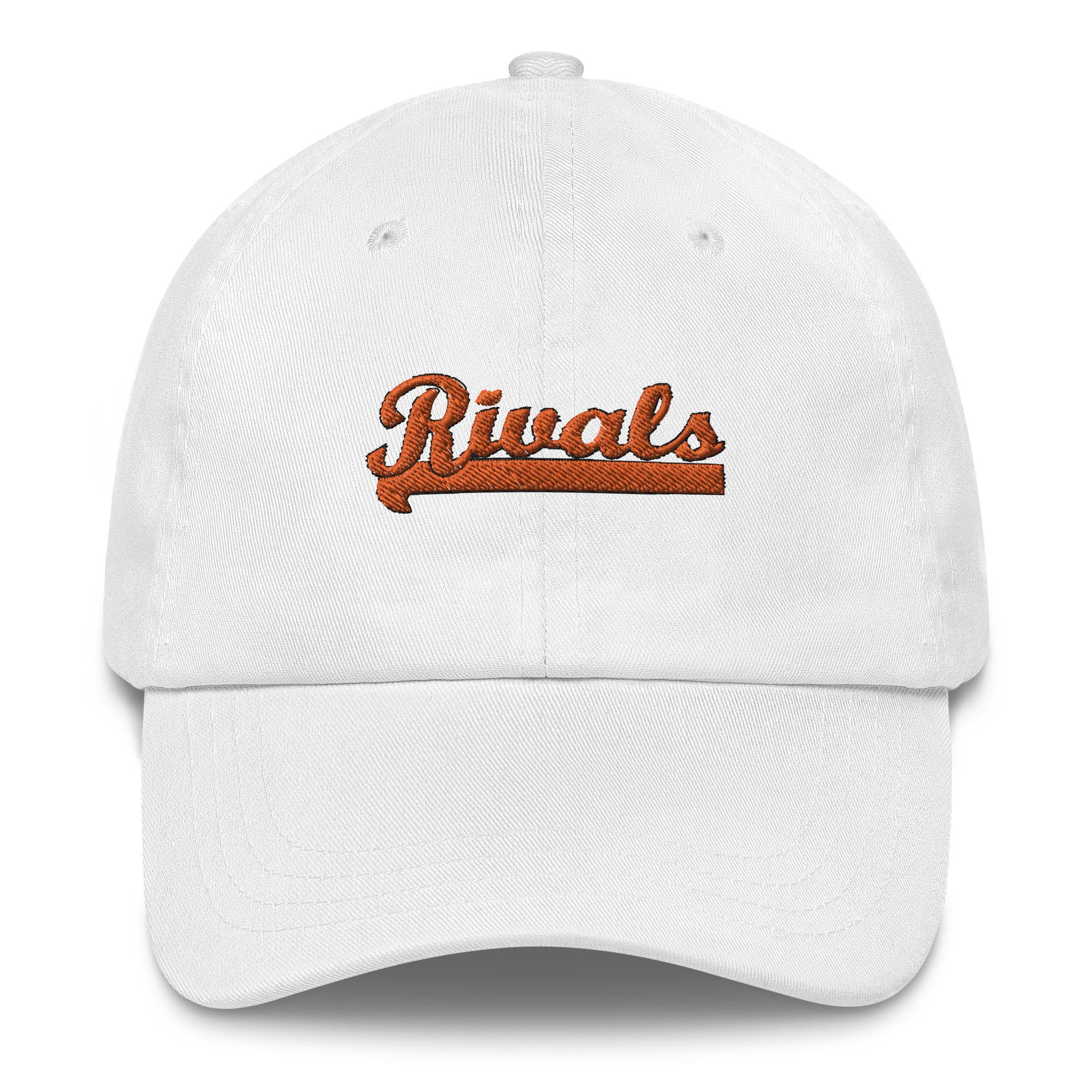 Dad Hat (Orange Logo on White)