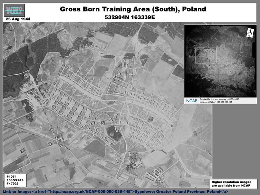 aerial photo of Truppenübungsplatz Gross Born (South), Poland