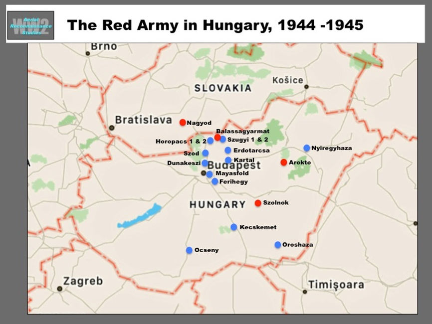 map of Soviet Forces in Hungary, 1944-1945