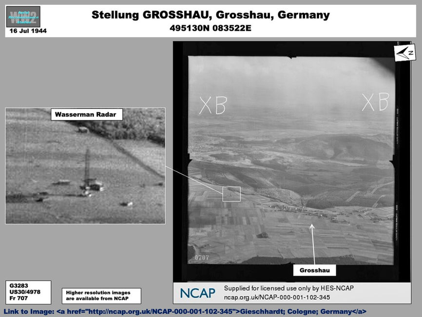  aerial photo of Luftnachrichten Stellung GROSSHAU, Grosshau, Germany  
