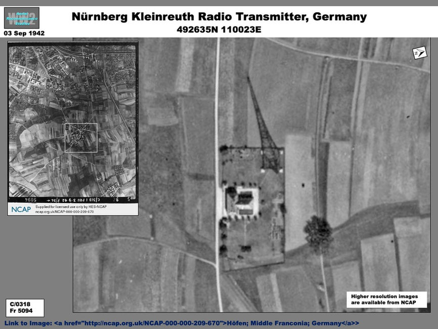 aerial photo of Nürnberg Kleinreuth Radio Transmitter