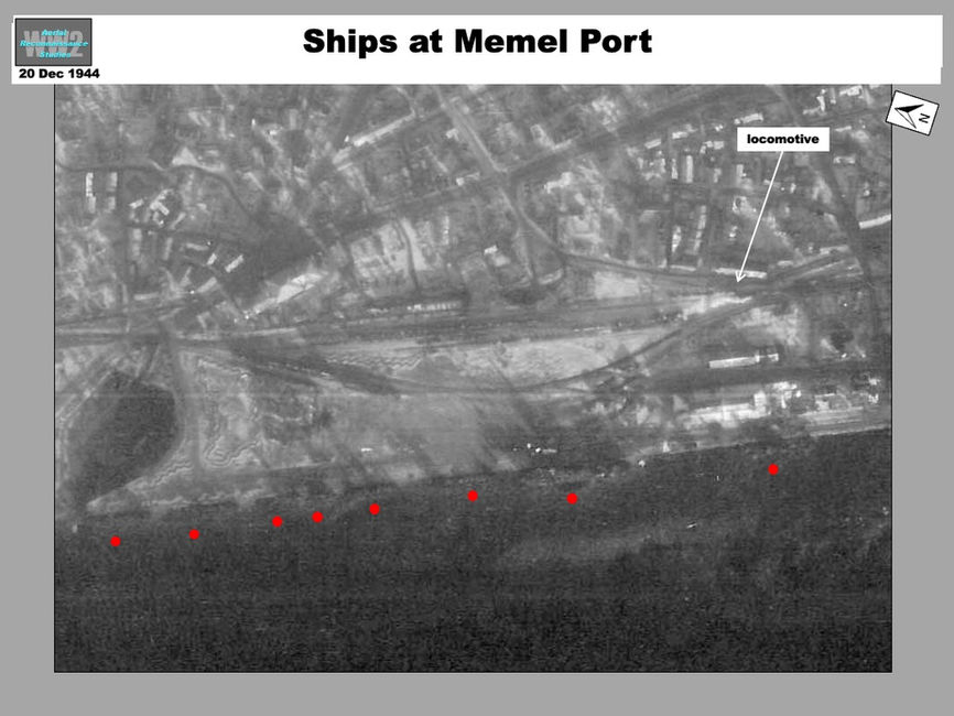 aerial photo of Siege of Memel: German Ships