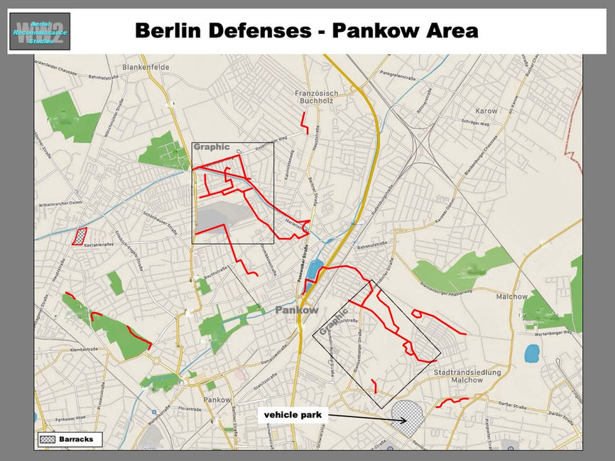 map of Berlin Defenses: Pankow Area