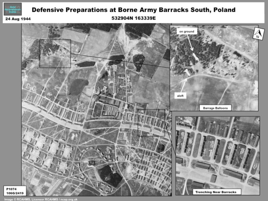 aerial photo of Defensive Preparations at Truppenübungsplatz Gross Born, August 1944  